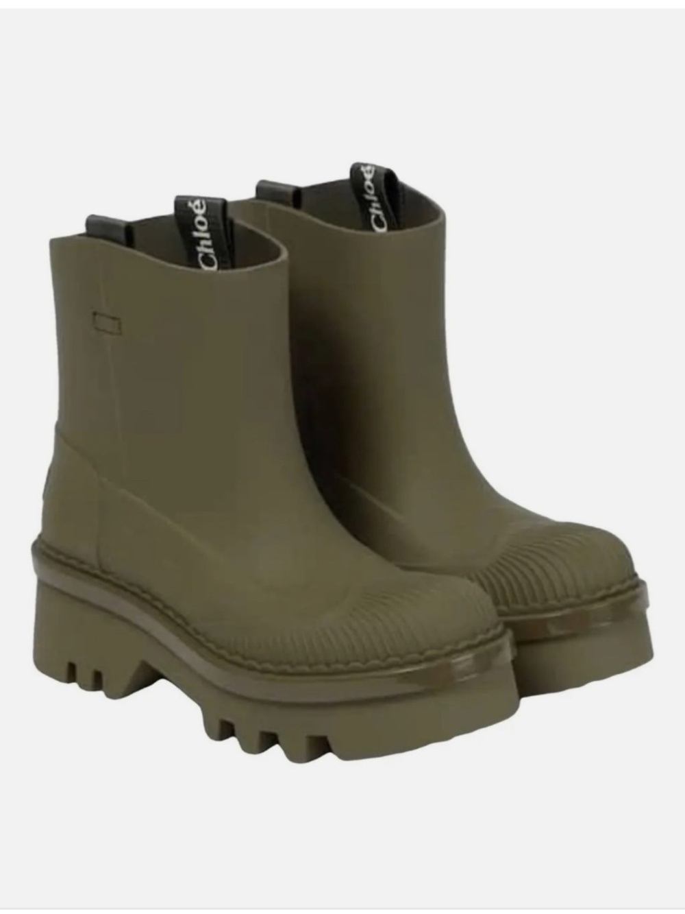 Chloe Raina Rain Boots Leaf Size 41 EU / US 11 NWT $595
